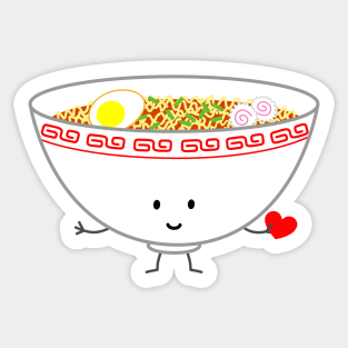 Ramen-tic | queenie's cards Sticker